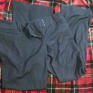 Navy Dress Pants med flare
